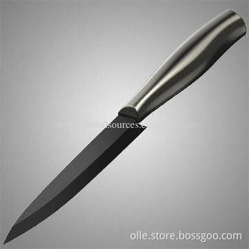 Utility knife, ceramic blade, 5-inch, stainless steel handle